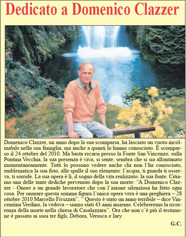 Dedicato a Domenico Clazzer
